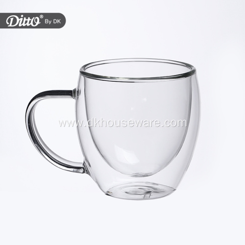 Fancy Personalized Insulated Clear Double Wall Espresso Cup
